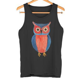 Adorable Búho De Dibujos Animados Para Niños Amantes De Los Pájaros Camiseta sin mangas - Regaloses