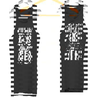 Affen Lustige Coole Freche Partyprüche Erwachsene - Kurzarm -Chwarz Tank Top - Seseable