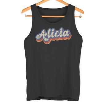 Alicia Camisa Con Nombre Personalizado Letras Personalizadas De Los Años 70 Camiseta sin mangas - Regaloses