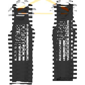 American Flag Football Patriotic Football Tank Top | Mazezy