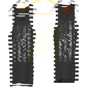 American Football Player Camo US Flag Men Boy Kids Tank Top | Mazezy