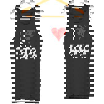 Amo A Papá Mejor Papá Padre Hijo Hija Atuendo I Love Papa Camiseta sin mangas - Regaloses