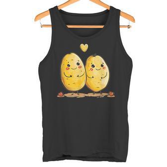 Amor Feliz De La Patata Para El Matrimonio Y Las Parejas Camiseta sin mangas - Regaloses