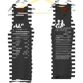 Ana Is My Name おもしろネームタグ タンクトップ - Kawaiitshirt