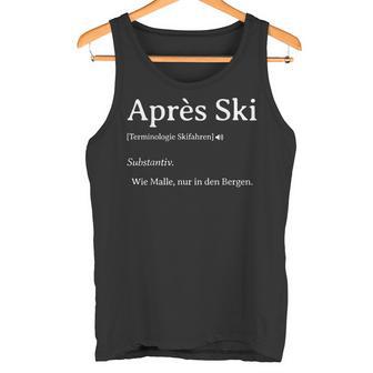 Apreski Definition Malle Party Outfitki Fahren Tank Top - Geschenkecke
