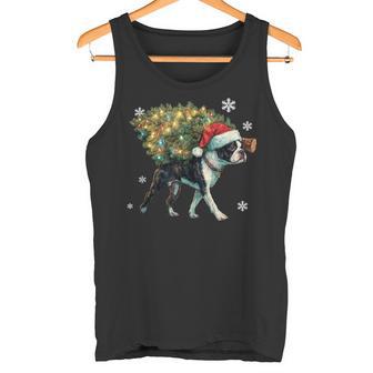 Arbre De Noël Amusant Pour Les Amoureux Des Animaux De Compagnie Terrier De Boston Débardeur e - Cadeauxyz