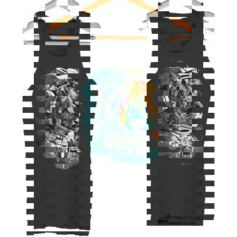 Astronaute Lion Portant Un Lionpatial Cool Débardeur e - Cadeauxyz