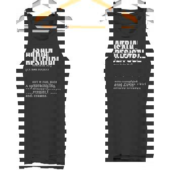 Australian Rules Football Crazy Fans Definition Tank Top | Mazezy