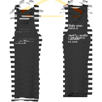 Australian Rules Football Meme Literally No One Tank Top | Mazezy