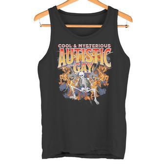 Autismo Meme Divertido Tismo Esqueleto Autista Y Humor Gay Camiseta sin mangas - Regaloses