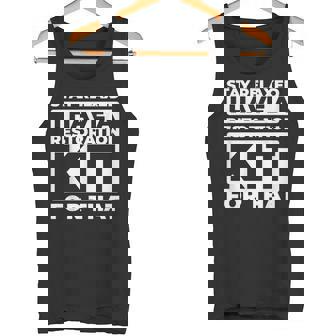 Auto Restoration Cars Vintage Vehicles Vehicle Restorator Tank Top | Mazezy