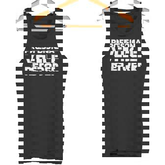 Auto Restoration Classic Cars Vintage Vehicle Restorator Tank Top | Mazezy