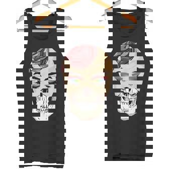 Avant Garde Aesthetic Gothic Skull Goth Hippie Tank Top | Mazezy