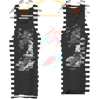 On Back Chinese New Year 2024 Great Wave Year Of The Dragon Tank Top | Mazezy