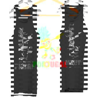 Bandera De Portugal Dabbing Piña Portugal Fútbol Portugal Camiseta sin mangas - Regaloses