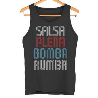 Bandera De Puerto Rico Colores Música Alsa Plena Bomba Rumba Camiseta sin mangas - Regaloses