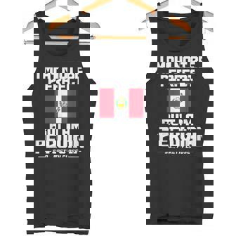 Bandera Peruana Con Texto En Inglés I May Not Be Perfect But I'm Peruan Camiseta sin mangas - Regaloses