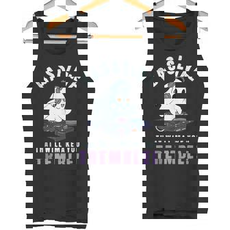 Bassline That Will Make You Tremble Cute DJ Ghost Tank Top Tank Top | Mazezy