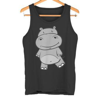 Bébé Hippopotame Kawaii Happy Hippopotame Amoureux Des Animaux Débardeur e - Cadeauxyz