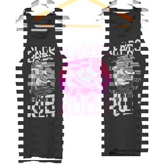 Bladers Rule For Roller Blades Skaters Inline Skating Tank Top | Mazezy