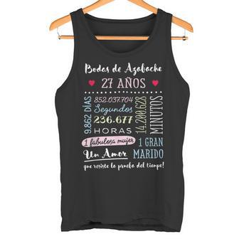 Bodas De Azabache 27 Años Aniversario De Boda Regalo Camiseta sin mangas - Regaloses