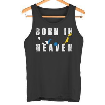 Born In Heaven Bandera Islas Canarias Tenerife Gran Canaria Camiseta sin mangas - Regaloses