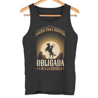 Caballo Nacida Para Montar Obligada A Ir A La Escuela Camiseta sin mangas - Regaloses