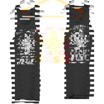 You Can't Scare Me I Teach Music Teacher Ghost Halloween Tank Top | Mazezy