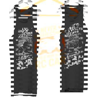 Car Racing Remote Control Old Man With RC Car Tank Top | Mazezy