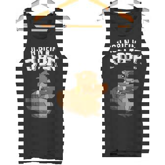 Castor Avec Tronc D'arbre Cadeau Amusant Pour Les Amateurs De Castor Débardeur e - Cadeauxyz