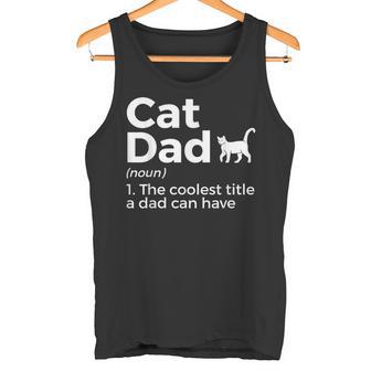 Cat Dad Definición Divertido Amante De Los Gatos Camiseta sin mangas - Regaloses
