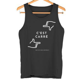 C'est Carré Tout Estous Contrôle Minimaliste Et Humour Débardeur e - Cadeauxyz