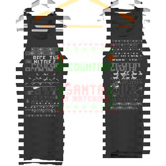 C'est Drôleois Gentil Avec Le Comptable Le Père Noël Regarde Noël Manche Longue Débardeur e - Cadeauxyz