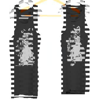 Chat Cool Lunettes Deoleil Buveur De Bière Chats Débardeur e - Cadeauxyz