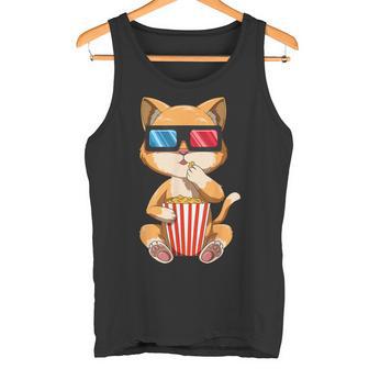Chat Popcorn Regardant Un Film Chat Cinéma Amoureux Des Chats Débardeur e - Cadeauxyz