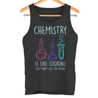 Chemikanten Chemie Witz Chemie Ist Wie Kochen Löffel Tank Top - Geschenkecke