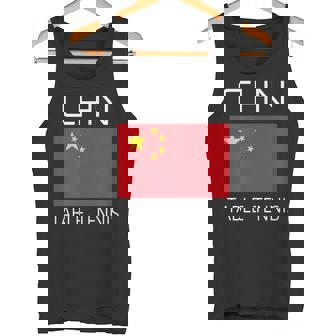 China Table Tennis Chinese Ping Pong Athlete CHN Flag Pride Tank Top | Mazezy