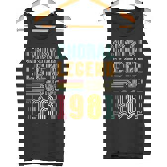 Choral Legend 1981 Singer 44 Years 44th Birthday Choir Tank Top | Mazezy