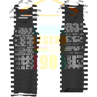 Choral Legend 1983 Singer 42 Years 42nd Birthday Choir Tank Top | Mazezy