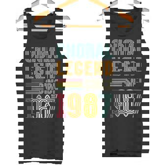 Choral Legend 1987 Singer 38 Years 38th Birthday Choir Tank Top | Mazezy