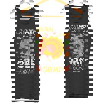 Choral Music Gobble Squad Turkey Thanksgiving Fall Tank Top Tank Top | Mazezy