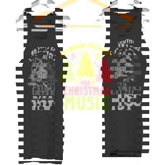 Christmas Tree Music Teacher Never Too Early Costume Tank Top | Mazezy