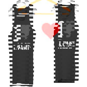 Cœur Rouge J'aime La Plagne Débardeur e - Cadeauxyz