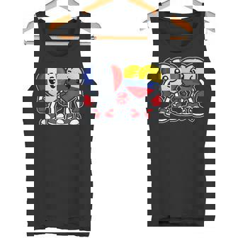 Cœurs D'amitié France Et Colombie Débardeur e - Cadeauxyz