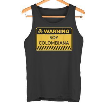 Colombia -Oja De Advertencia Colombiana Cuidado Colombiano Camiseta sin mangas - Regaloses