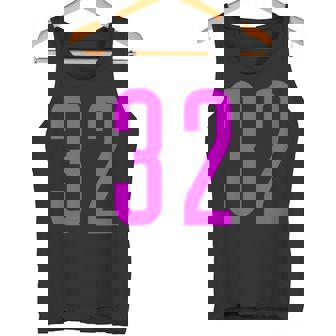 Con El Número 32 Favorita De Todos Los Fanáticos De Los Deportes Cuello Camiseta sin mangas - Regaloses