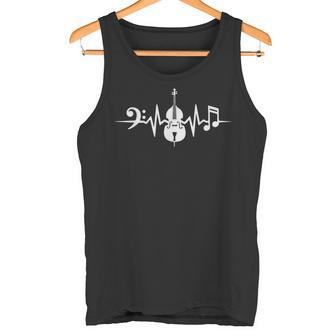 Contrabajista Latido Del Corazón Contrabajo Camiseta sin mangas - Regaloses
