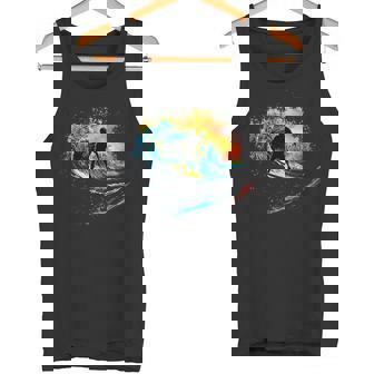 Cool Surfing Boys Graphic Men Surfer Tank Top | Mazezy