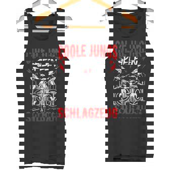 Coole Jungspielenchlagzeug Drummer Jungen Kinder Tank Top - Seseable