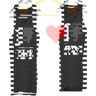 Corazón Rojo Me Encanta Tini Camiseta sin mangas - Regaloses